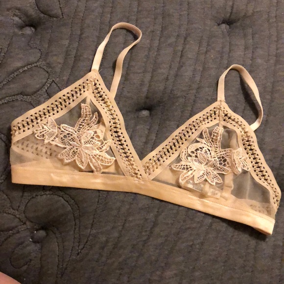 Gold bralette, unlined - Picture 1 of 3